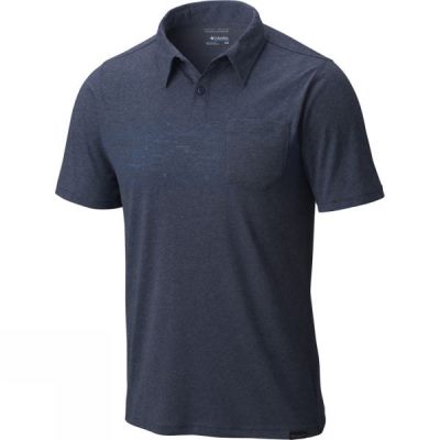 Camisa Columbia Trail Shaker Polo Hombre Azul Marino - Chile BQV056279